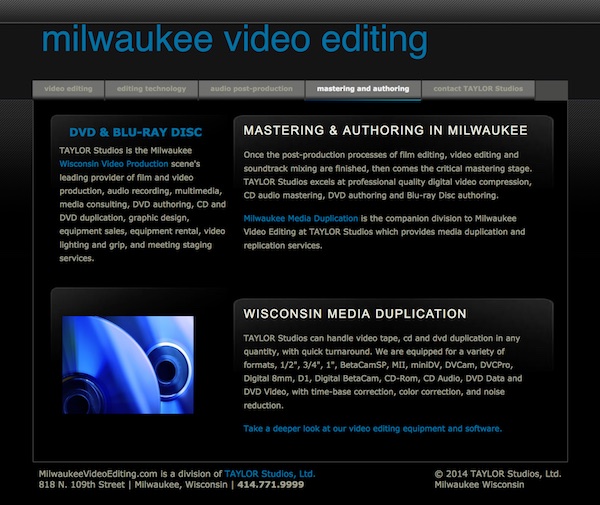 milwaukee video editing, video-film-audio post production services